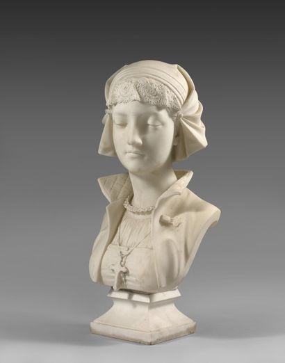 Attribué à Eugène-Antoine AIZELIN (1821-1902)


Marguerite.

Buste...
