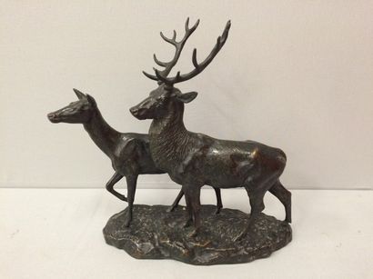 D'après Hippolyte PEYROL (1856-1929) 


Cerf...