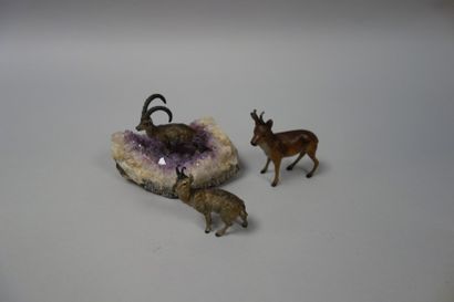 VIENNE

Un chamois et un bouquetin en bronze...