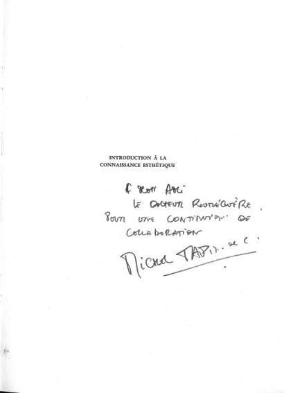 TAPIÉ (Michel).


Introduction à la Connaissance...