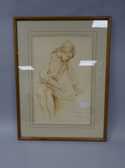 Hédi TURKI (né en 1922)


Jeune fille écrivant.

Dessin...