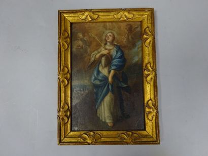 Ecole du XVIIIe siècle

Saint personnage.

Huile...