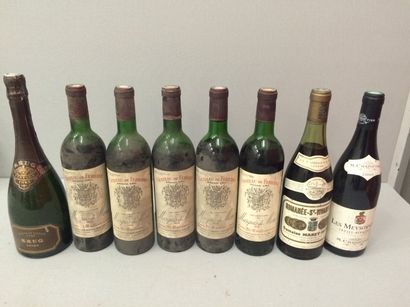 LES MEYSONNIERS 

5 bouteilles, 2000.

KRUG

1...