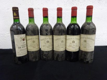 Lot comprenant:

- Château L'ARROSEE, 5 bouteilles,...