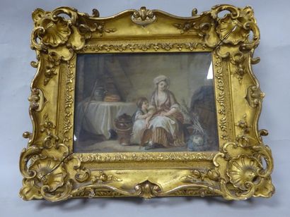 Ecole du XIXème siècle.

Mère et son enfant...