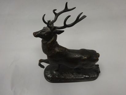 D'après Antoine-Louis BARYE (1795-1875)
Cerf.

Epreuve...