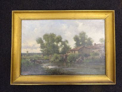 Ecole de la fin du XIXème siècle

Paysage...