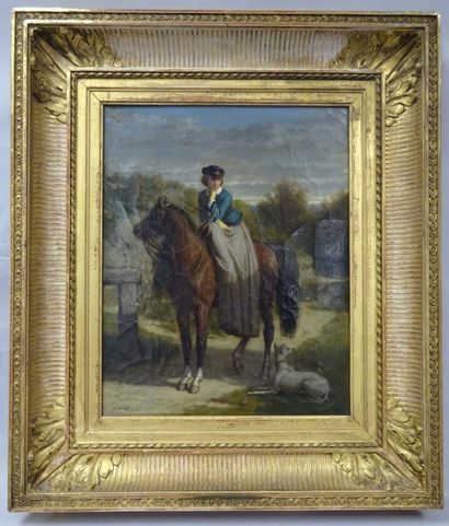 Alexandre JOSQUIN (XIXème siècle)
Cavalière...