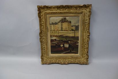 Gaston BALANDE (1880-1971)
Quai de Seine.
Huile...