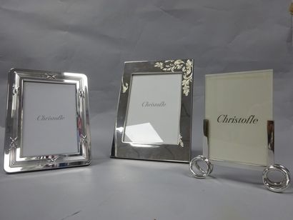 CHRISTOFLE

Lot de trois cadres photo en...