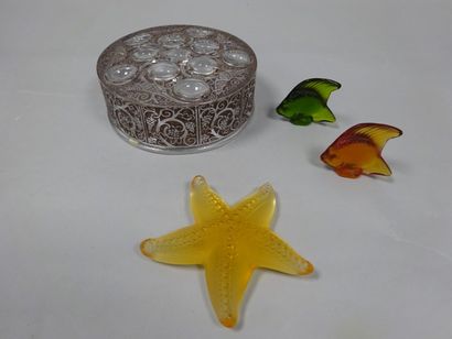 LALIQUE France
Lot comprenant un presse-papier...