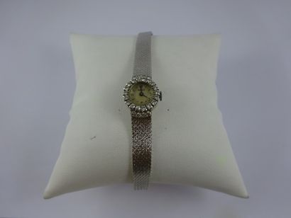 GEMARI
Bracelet de montre de dame en or blanc...