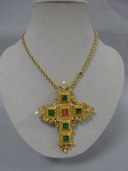 CHRISTIAN DIOR
Collier à maille tressée en...