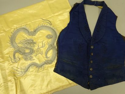 TONKIN
Devant de gilet d'homme en ottoman...