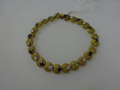 Bracelet articulé à maillons en forme de...