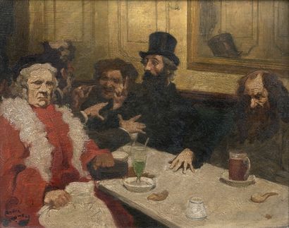 André DEVAMBEZ (1867-1943)
Les Incompris.
Huile...