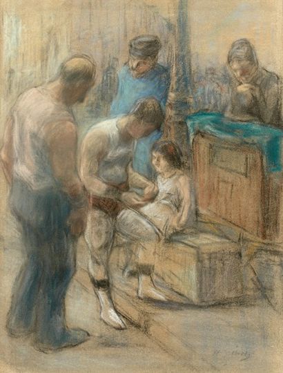 Henri Gabriel IBELS (1867-1936)
Les acrobates...