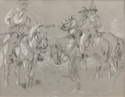 Edouard DOIGNEAU (1865-1954)
Gardians en...
