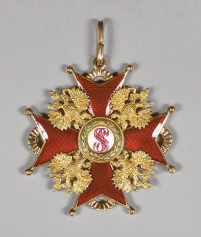 RUSSIE IMPÉRIALE
Ordre de Saint-Stanislas.
Croix...