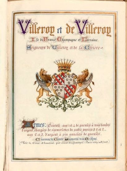 VILLEROY (Famille de)
Généalogie de... Ile...