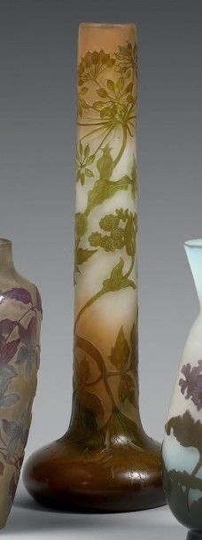 ÉTABLISSEMENTS GALLÉ
Vase tubulaire à panse...