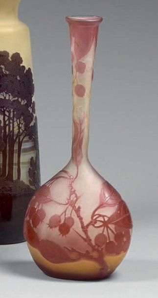 ÉTABLISSEMENTS GALLÉ
Vase soliflore à panse...