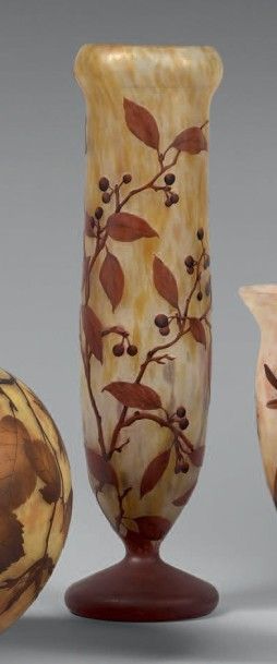 Etablissements DAUM
Vase tubulaire à col...