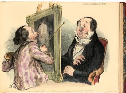 Honoré DAUMIER (1808-1879)
Croquis d'expressions,...
