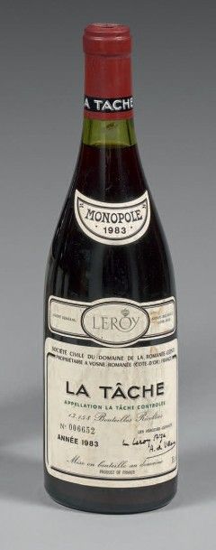 ROMANEE-CONTI, La Tâche
Bouteille, 1983.
Niveau...