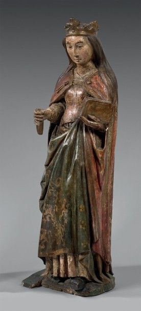 Sainte femme couronnée, sans doute sainte...