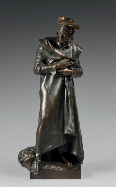 D'après Paul AUBÉ (1837-1916)
Dante Alighieri.
Epreuve...
