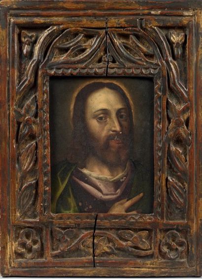 École FRANÇAISE vers 1600
Tête de Christ,...