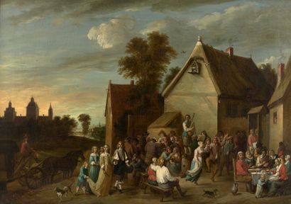 D'après David II TENIERS dit le Jeune (1610-1690)
Fête...