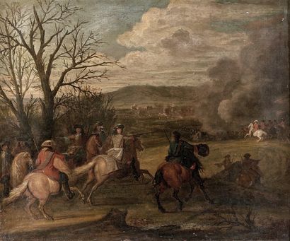 École de Adam van der MEULEN (1632 - 1690)
La...