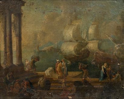 École FLAMANDE de la fin du XVIIe siècle
Scène...