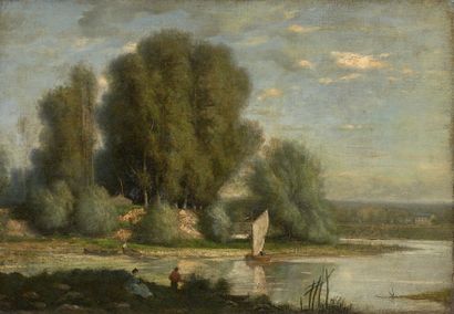Attribuée à Charles-François DAUBIGNY (1817-...