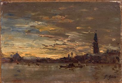 Félix ZIEM (1821-1911)
Crépuscule sur San...