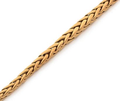 Collier souple en chute en or jaune (750...
