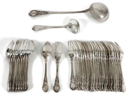 Partie de ménagère en argent (925 millièmes),...