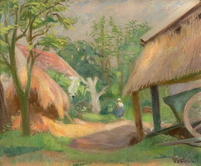 Robert LOTIRON (1886-1966)

La ferme à Marsainval...