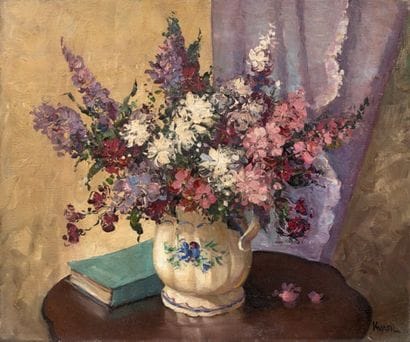 Charles KVAPIL (1884-1957)

Bouquet de fleurs.
Huile...