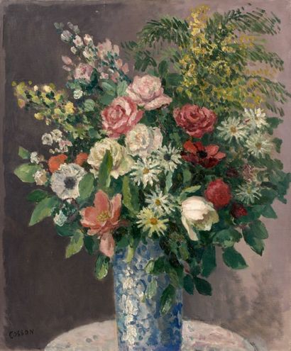 Marcel COSSON (1878-1956)

Bouquet de fleurs.
Huile...