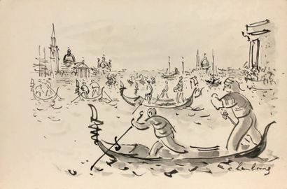 André HAMBOURG (1909-1999)

Venise.
Encre...
