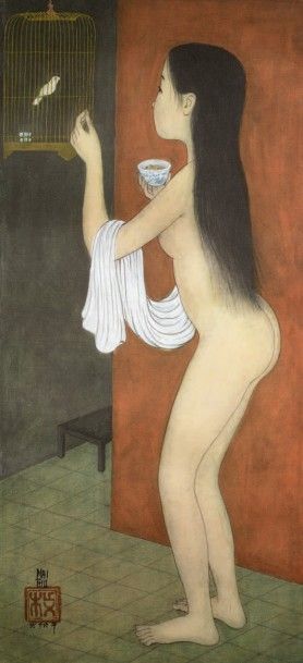 D'après MAI THU (1906-1980)

Nu à l'oiseau.
Reproduction...