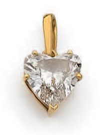 Pendentif en or jaune (750 millièmes) orné...