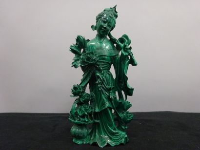 CHINE

Sculpture en malachite représentant...