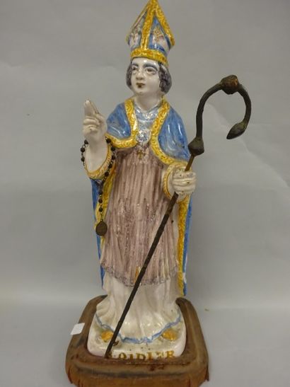 Saint Didier
Sculpture en faïence polychrome.
Travail...
