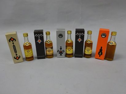 Lot de 5 mignonettes de Cognac Armenie.