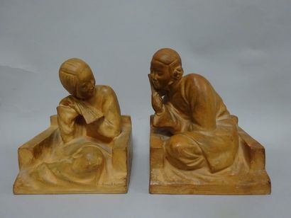 Gaston HAUCHECORNE (1880-1945)


Deux serre-livres...