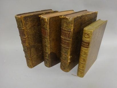 Lot de livres reliés du XVIIème et XVIIIème...